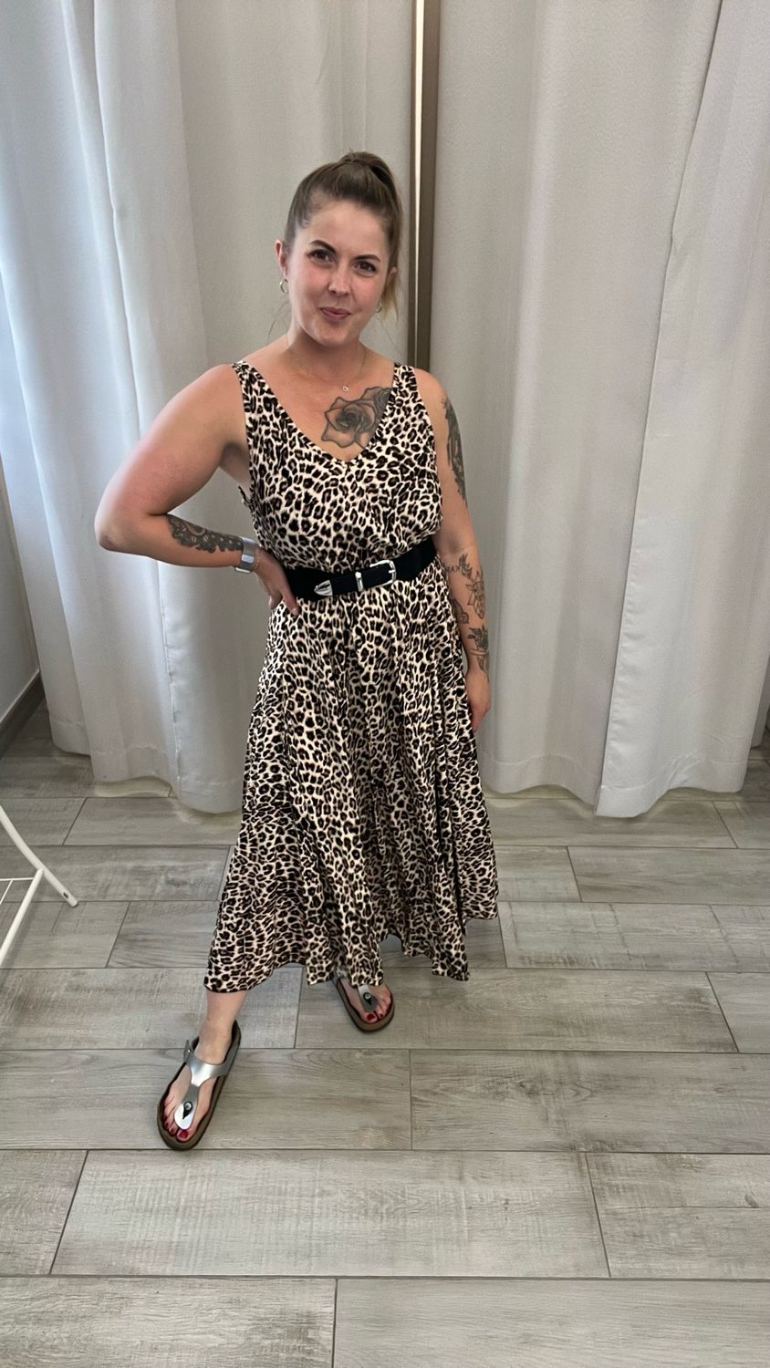 Kleid im Leoprint