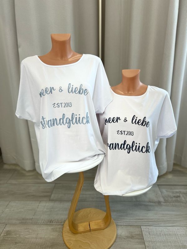 Shirt Meer & Liebe Strandglück Shirt Meer & Liebe Strandglück