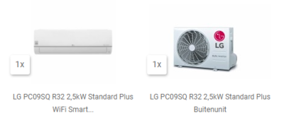 AKTIE 2023 LG PC09ST R32 2,5kW WiFi Standard Plus Smart Inverter with Ionizer set