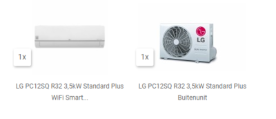 AKTIE 2023 LG PC12ST R32 3,5kW WiFi Standard Plus Smart Inverter with Ionizer set
