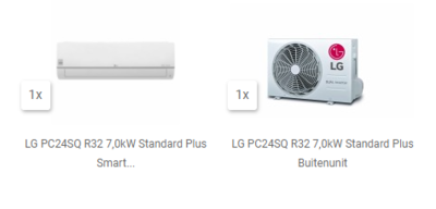 AKTIE 2023 LG PC24ST R32 7,0kW WiFi Standard Plus Smart Inverter with ionizer set