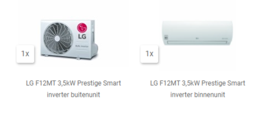 LG F12MT 3,5kW Prestige Dual Inverter set