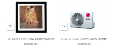 LG A12FT R32 3,5kW ARTCOOL GALLERY DUAL
