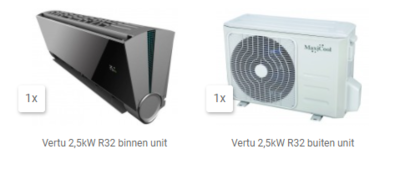 AKTIE 2022 VMDR-09HDI VERTU 2,5kW inverter set R32