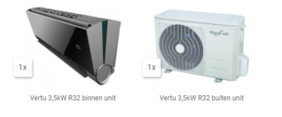 AKTIE 2022 VMDR-12HDI VERTU 3,5kW inverter set R32