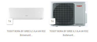 AKTIE 2022 TOSOT BORA 6,1 kW R32 inverter set by GREE
