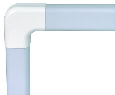 Climaplus Haakse platte bocht 90x65 mm Ral 9010 Wit