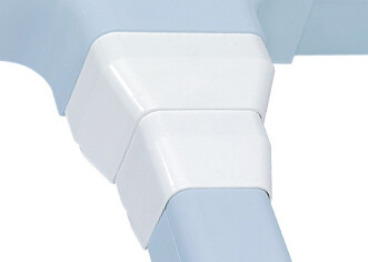 Climaplus Reductor van 125x75 naar 90x65 mm Ral 9010 Wit