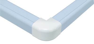 Climaplus Haakse buitenbocht 125 x 75 mm Ral 9010 Wit