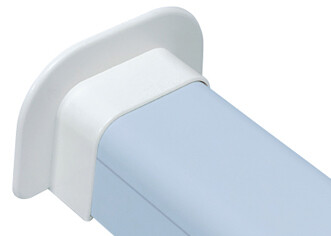 Climaplus Muurrosette vlak 125 x 75 mm Ral 9010 Wit