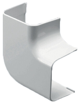 Climaplus Haakse platte bocht 125 x 75 mm Ral 9010 Wit