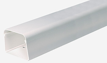 Climaplus montagekanaal 125x75 mm Ral 9010 Wit, lengte 2 meter