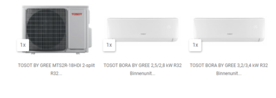 TOSOT MTS2R-0912 Duo inverter set