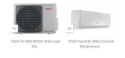 TOSOT MTS2R-0909 Pular Duo inverter set