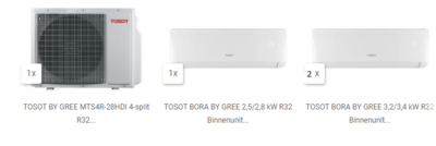 TOSOT MTS4R-091212 Triple inverter set