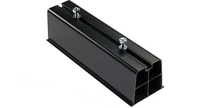 Montagebalk van hard PVC, lengte 450mm