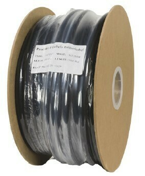 AKTIE 2021 Soepele zwarte rubberkabel 3 x 1,5 voor buitengebruik, rol 50m