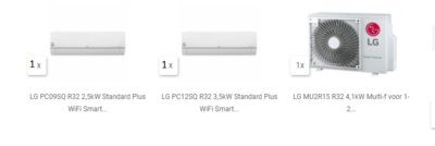 LG MU2R15-0912 R32 DUO Complete Multisplit Set