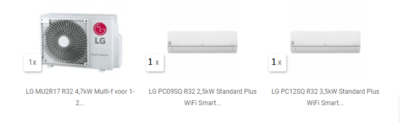 LG MU2R17-0912 R32 DUO Complete Multisplit Set