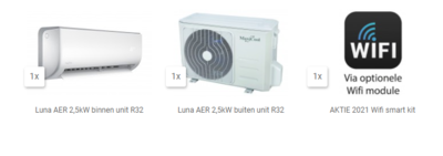 AKTIE 2022 LMD-AER-09HDI LUNA 2,5kW R32 inverter set