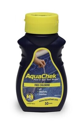 AquaChek Test Strips Pool & Spa Chlorine yellow
