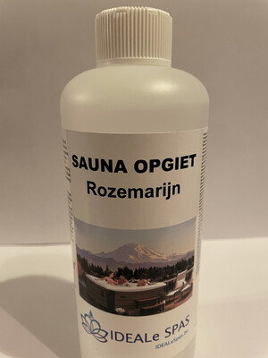 IDEALe SPAS SAUNA OPGIET - INFRAROOD ROZEMARIJN GEUR aroma therapie zonder kleurstoffen