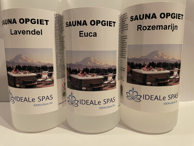 IDEALe SPAS SAUNA OPGIET - INFRAROOD EUCALYPTUS GEUR Aroma therapie zonder kleurstoffen