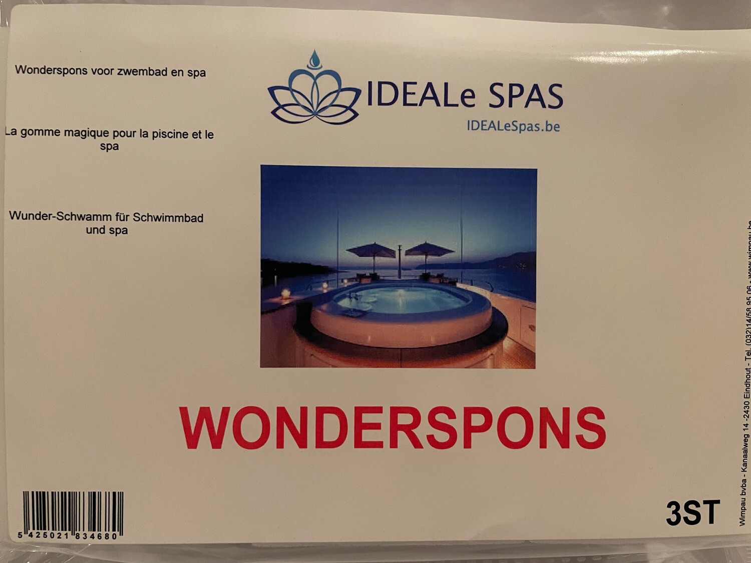 IDEALe SPAS WONDERSPONS MAGIC FOAM onderhoud spa