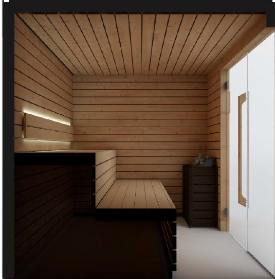 HELSINKI Sauna 200 x 200