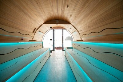 Eclipse XL Outdoor Sauna of Bio Sauna 480cm
