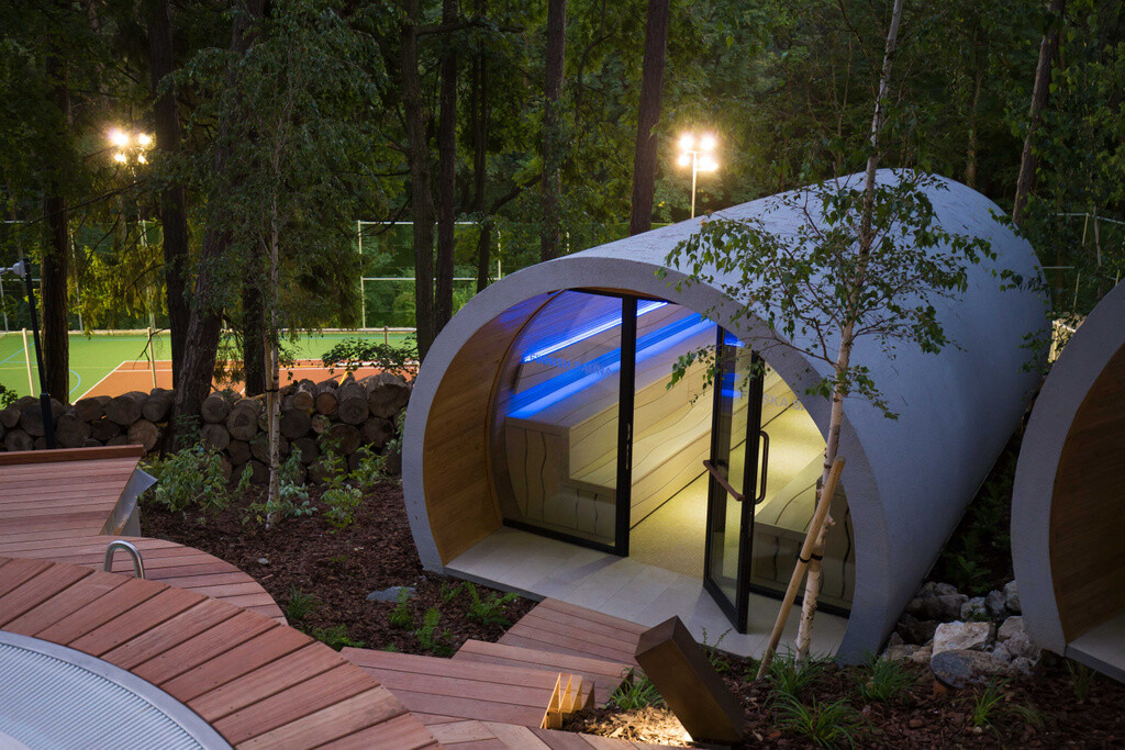 Eclipse XL Outdoor Sauna of Bio Sauna 480cm