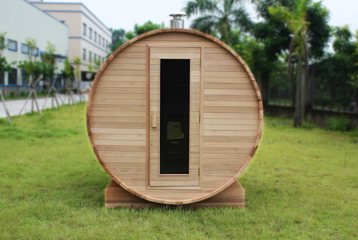 Barrel Sauna Outdoor Houtgestookt ø200cm 230cm
