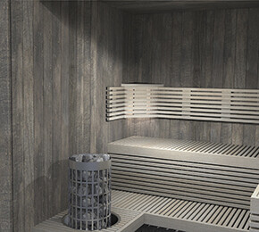 PRO Sauna CHALEUR SLATTED - VARIA