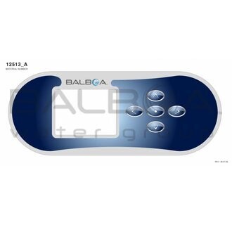 Balboa sticker Overlay voor bedieningspaneel TP900