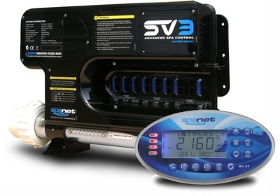 SPANET SPA NET SPACONTROLS SV2 SV3 SV4 besturingssystemen bedieningen