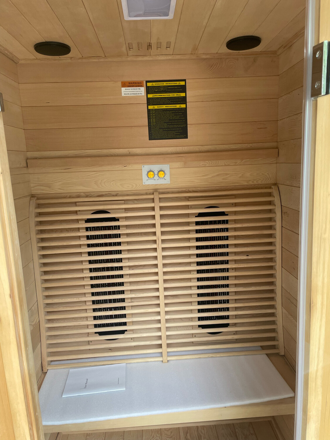 IDEALe InfraSauna LUXE 2 persoons Infrarood cabine Infraroodsauna 125cm x 105cm diep x 200cm hoog