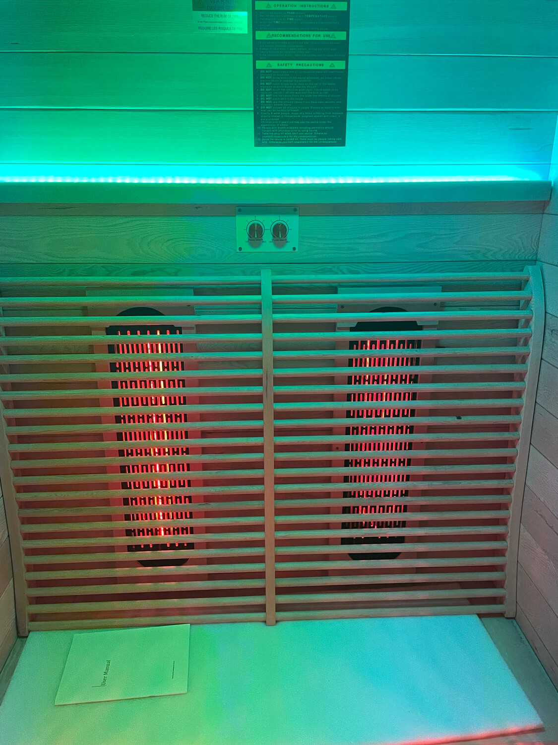 IDEALe InfraSauna LUXE 2 persoons Infrarood cabine Infraroodsauna 125cm x 105cm diep x 200cm hoog