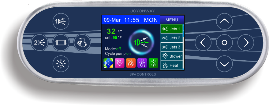 Spa Renovatie Pack Spa Renovatieset tot 4 pompen, besturingssysteem, verwarmer, digitaal paneel