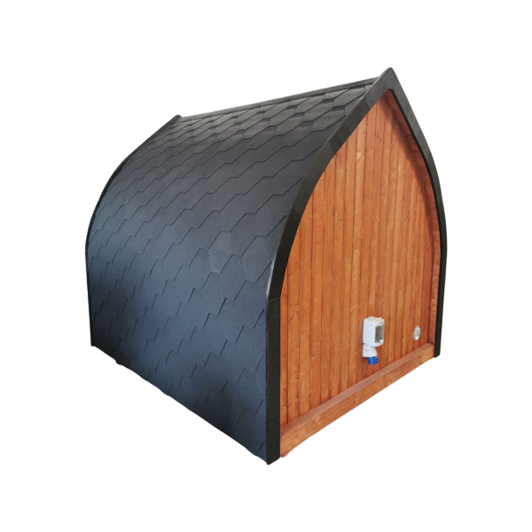 NATURE Thermowood Sauna Outdoor H=240cm B=240cm Lengte naar keuze