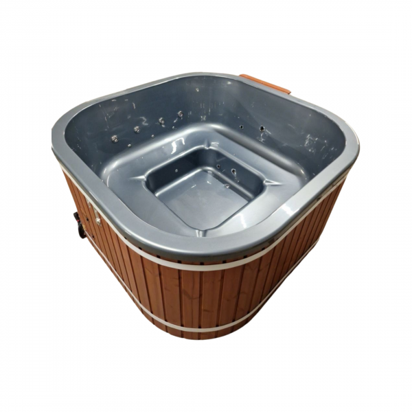 IDEALe SPAS Hottub SQUARE Hot Tub Outdoor 202cm x 202cm Hout gestookt