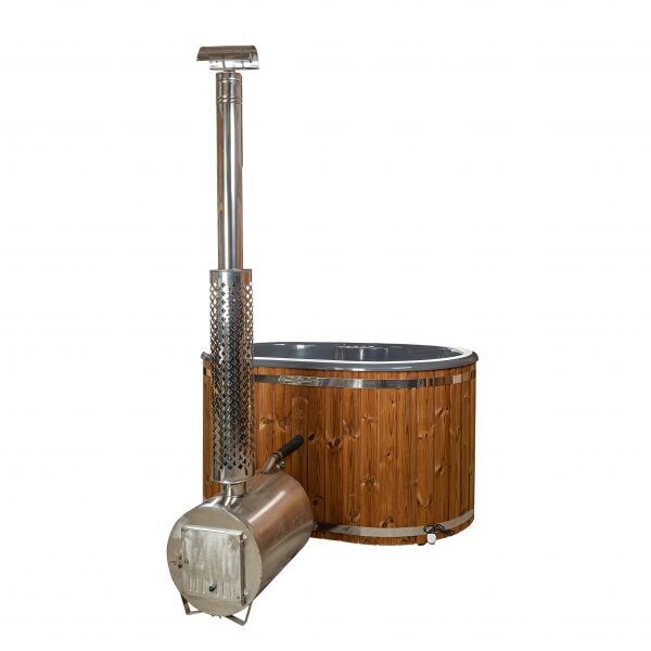 IDEALe SPAS Hottub DUET Hot Tub Outdoor 190cm x 120cm Hout gestookt