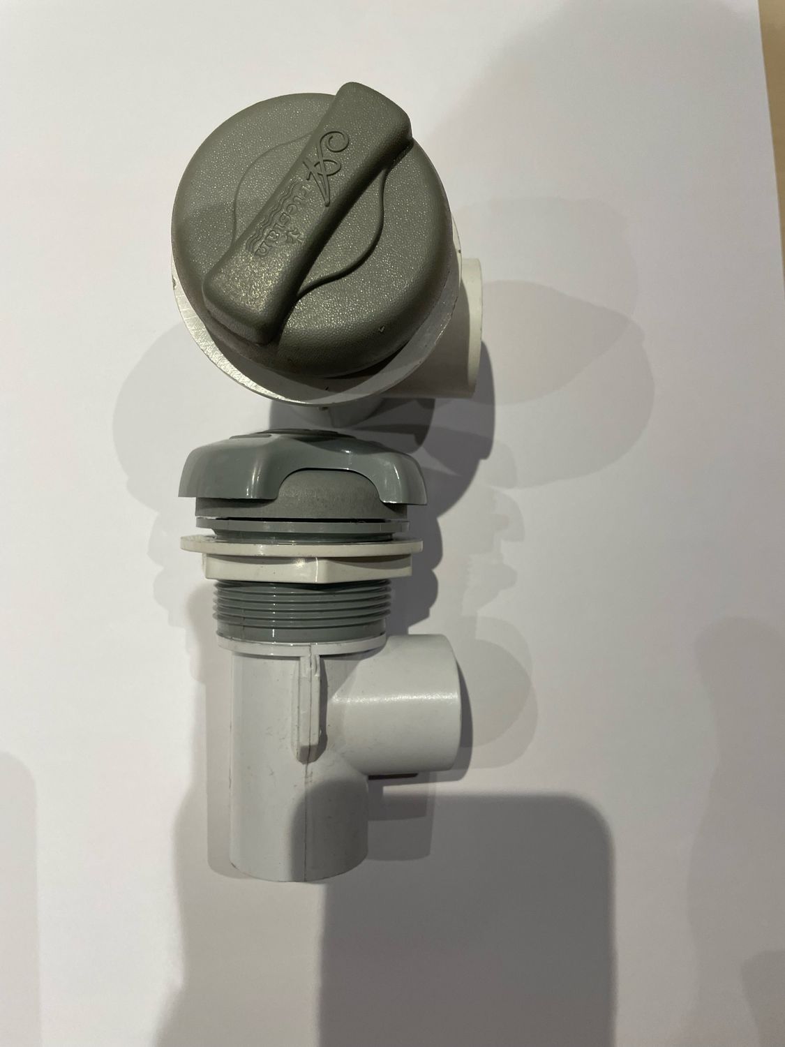 Artesian Spas On / Off Valve 1"  regelknop waterpartij in silver grijs, grijs of antraciet