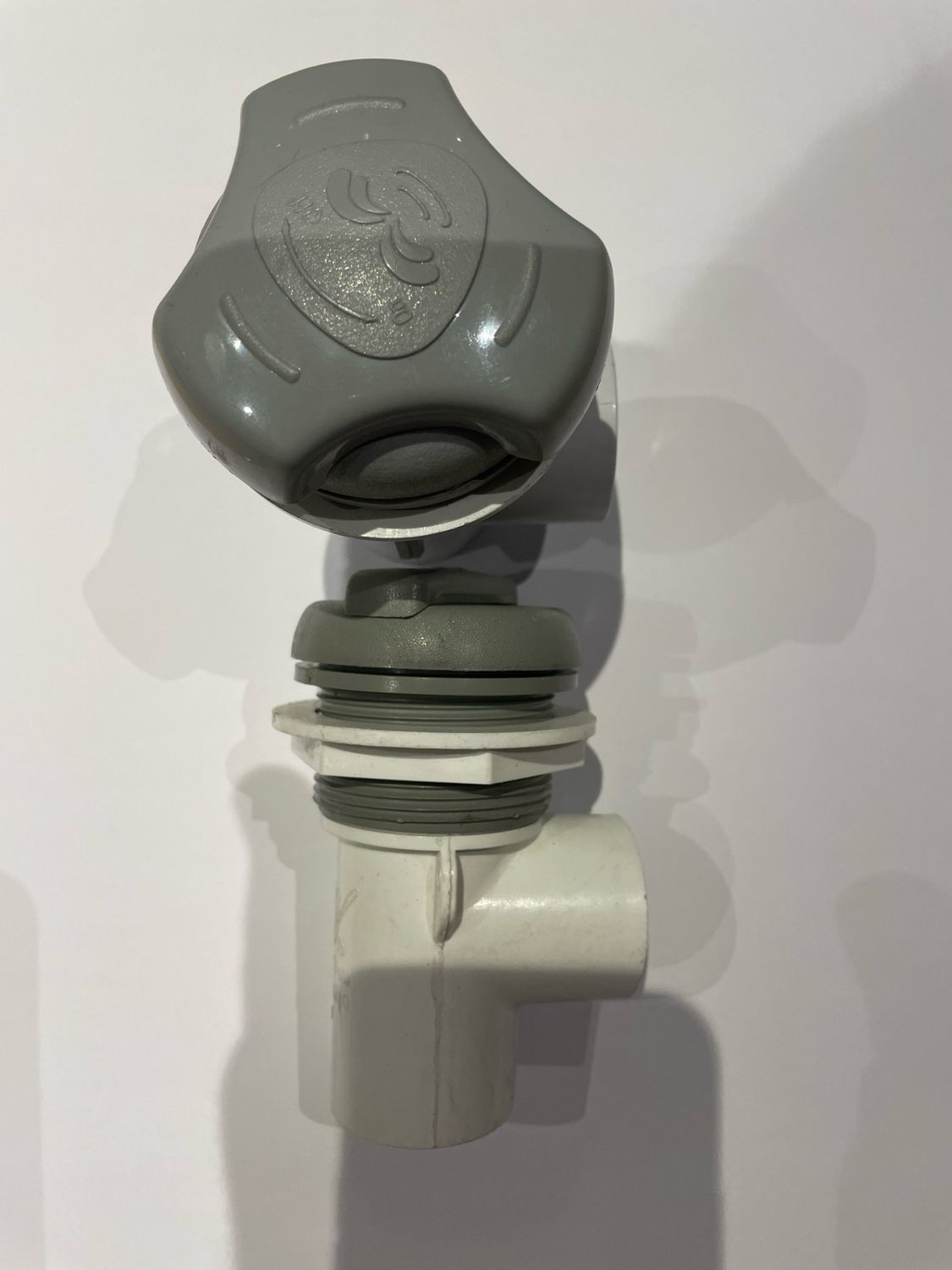 Artesian Spas On / Off Valve 1"  regelknop waterpartij in silver grijs, grijs of antraciet