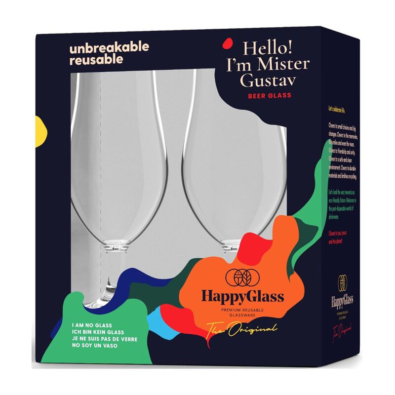 Kunststof Glas Speciaal Bier set 2 stuks