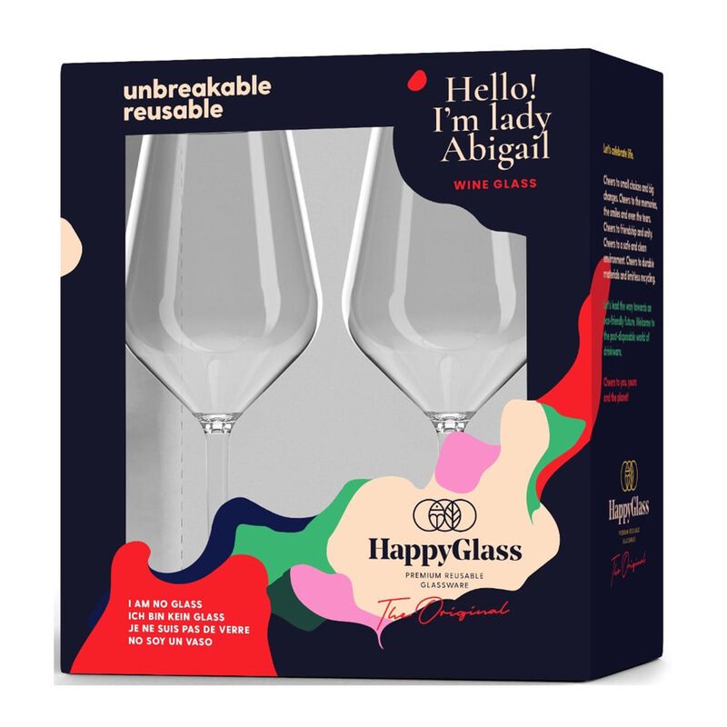 Kunststof glas Wijn set 2 stuks
