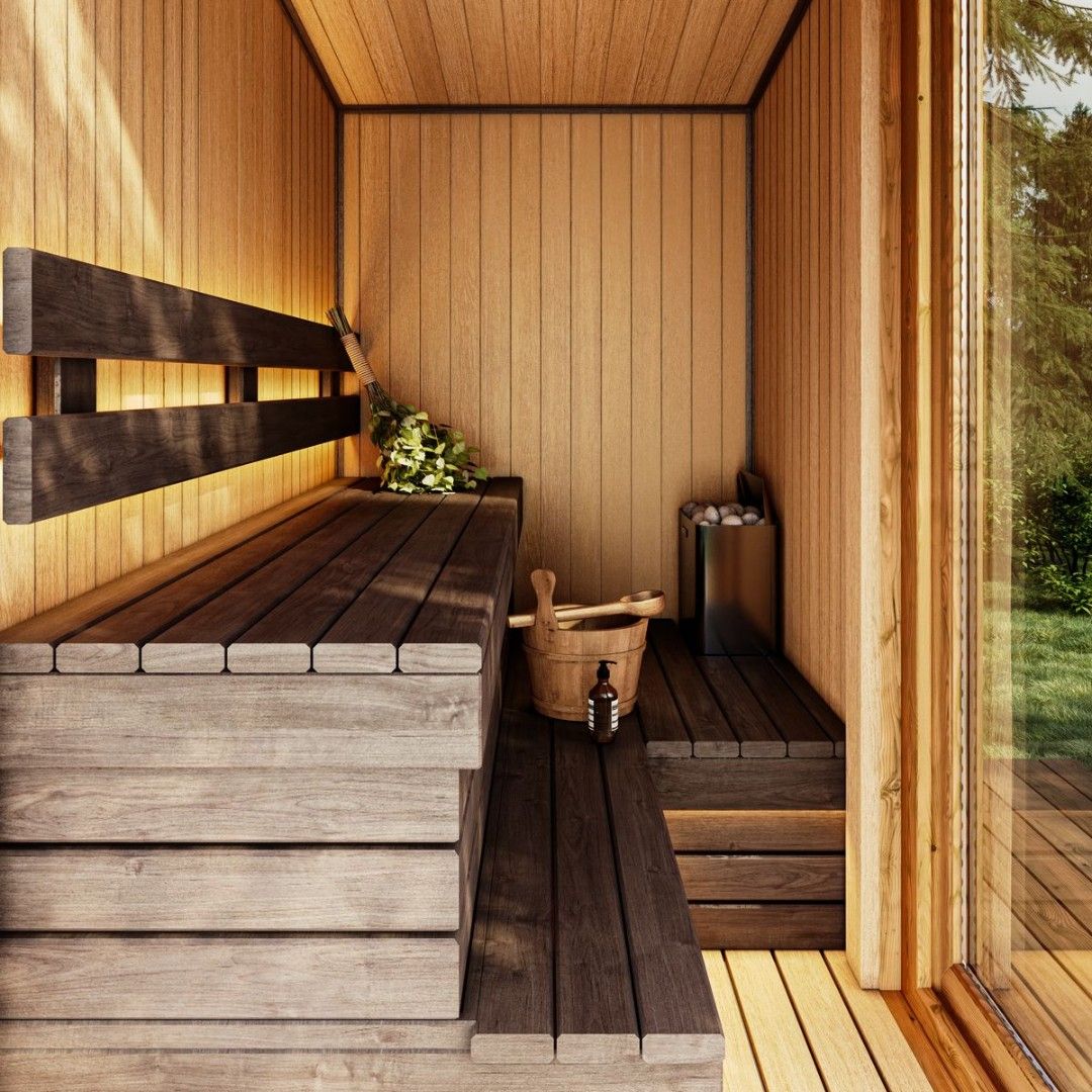 SQUARE ECO Sauna Outdoor 150cm x 230cm H=255cm