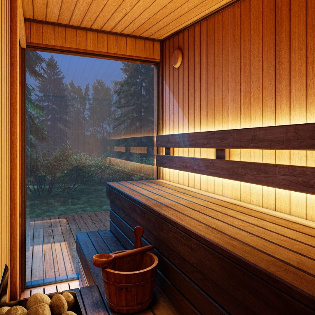 SQUARE ECO Sauna Outdoor 150cm x 230cm H=255cm