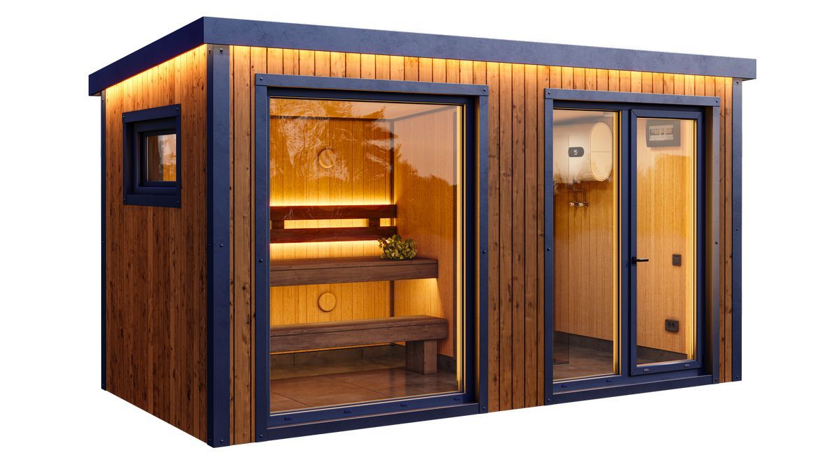 SQUARE Sauna House Outdoor  255cm of groter x 220cm x H=250cm