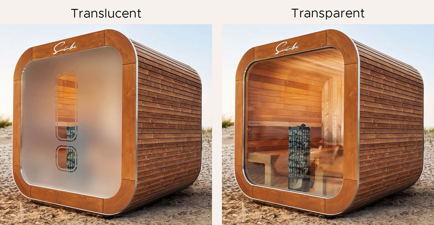 SUNCUBE Sauna Outdoor B227 x H237 x D227 of D347cm
