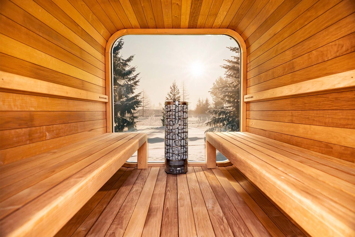 SUNCUBE Sauna Outdoor B227 x H237 x D227 of D347cm
